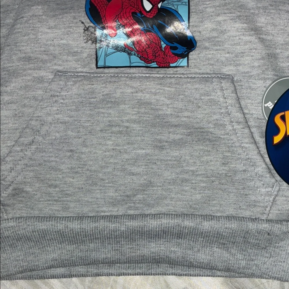 Gray Spider-Man Hoodie and Pants Set New size 2